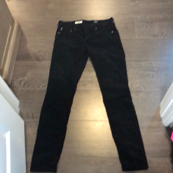 Ag Adriano Goldschmied Denim - AG skinny black corduroy pants